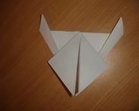 Создание оригами Лягушка - Шаг 4