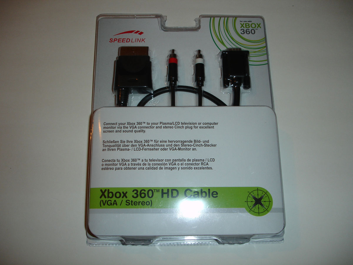 Кабель для подключения к монитору XBOX 360 HD Cable
